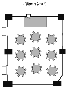 ご宴会円卓形式