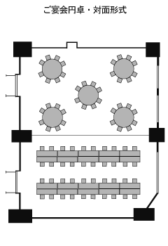 ご宴会円卓・対面形式