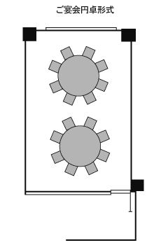 ご宴会円卓形式