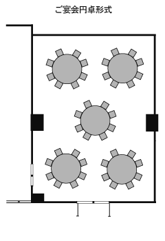 ご宴会円卓形式